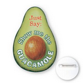 11"-11.9" Custom Shape Advertising Chipboard Campaign Button Badge